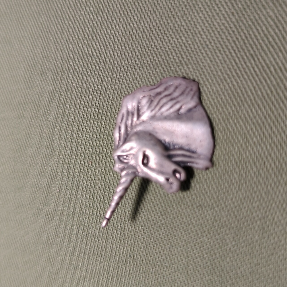 Vintage Silver Unicorn Pendant